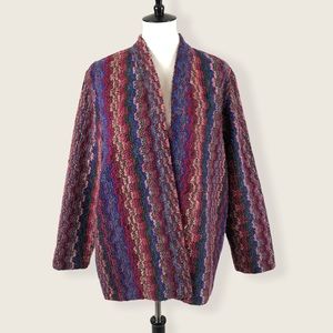 SOLD VTG Textured Knit Carpet Jacket